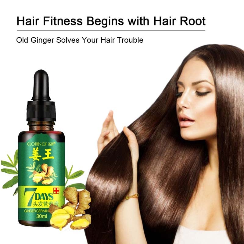 7 Day Ginger Germinal Oil Hair Nutrient Solution Hair Growth Essence Liquid Fast Natural Hair Loss Treatment Hair Care (30ml) - Image 5