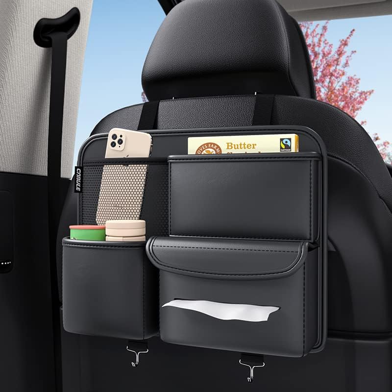 Multifunction Small objects Car seat Organizer Car Storage Organizer Car Seat Side Organizer Car Seat Back Protectors Premium PU Car storage bag Car Accessories - Image 5