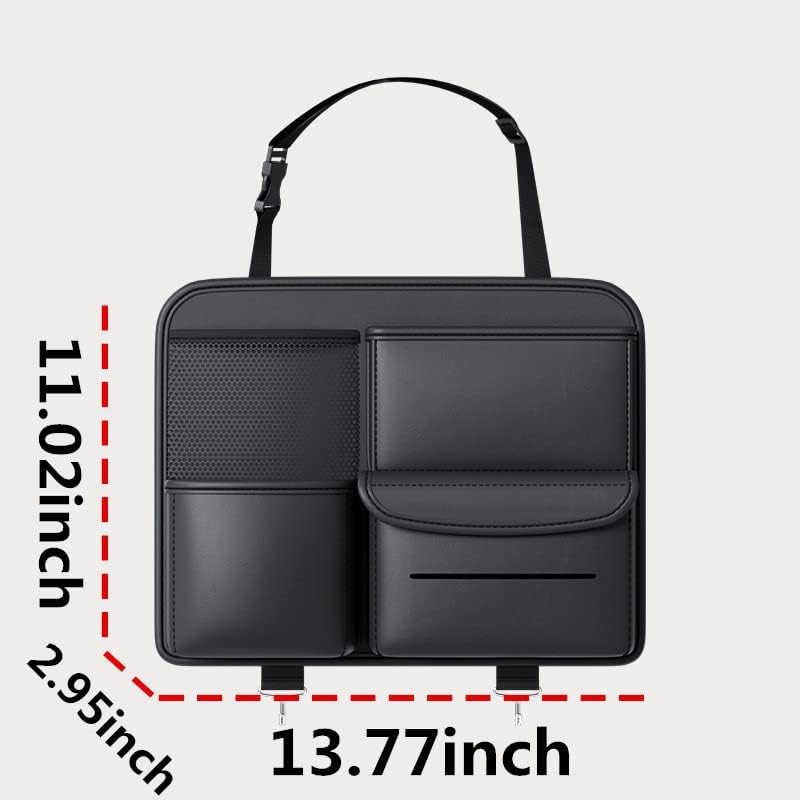 Multifunction Small objects Car seat Organizer Car Storage Organizer Car Seat Side Organizer Car Seat Back Protectors Premium PU Car storage bag Car Accessories - Image 4