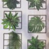 3D Green Plant Wall Sticker, 3D Effect Tropical Vivid Green Plants Wall Stickers for Living Room, Bedroom (Random Design)