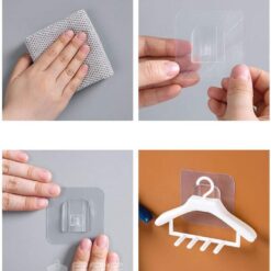 1pcs Toothbrush Holders Wall Mounted Hangers Style Toothbrush Holder Tooth Brush Razor Organizers Holder Bathroom Accessories(random color )